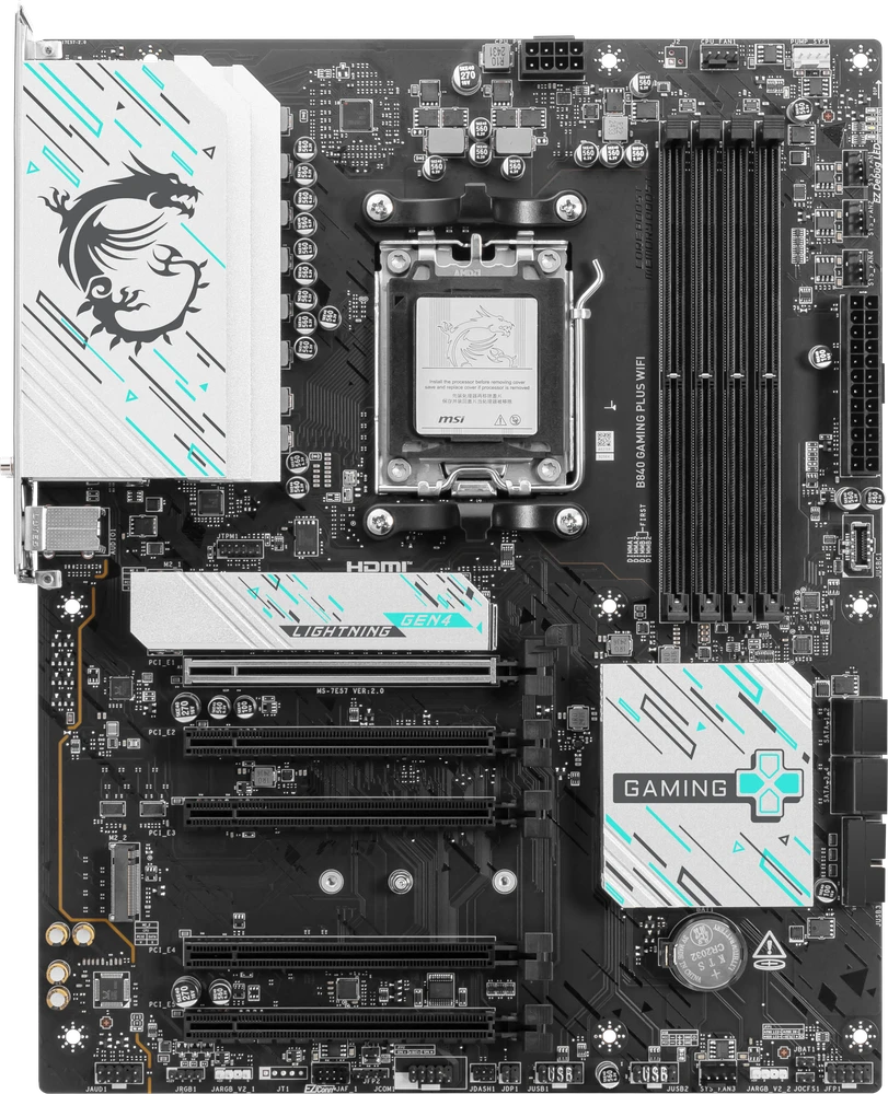 Pagrindinė plokštė MSI B840 GAMING PLUS WIFI