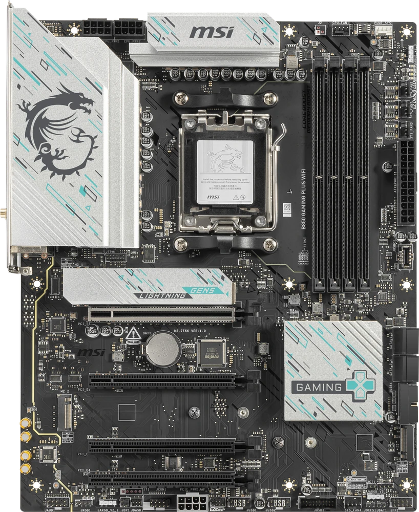 Pagrindinė plokštė MSI B850 GAMING PLUS WIFI