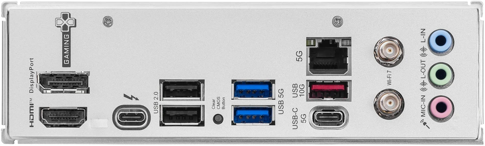 MSI B860M GAMING PLUS WIFI | Procesorių šeima Intel | Procesoriaus lizdas LGA1851 | DDR5 | Palaikomos standžiojo disko sąsajos SATA, M.2 | SATA jungčių skaičius 4