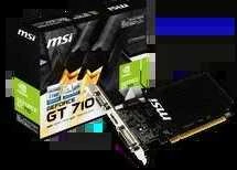 Vaizdo plokštė MSI GeForce GT 710 2GD3H LP