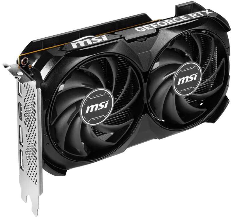 Vaizdo plokštė MSI GeForce RTX 4060 VENTUS 2X BLACK 8G OC GDDR6