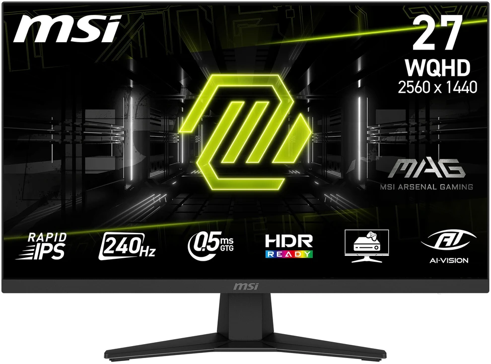Monitorius MSI MAG 274QFDE X24 Rapid IPS WQHD Gaming Ekranas 68.6 cm (27"")