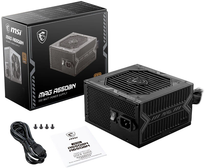 Maitinimo blokas MSI MAG A550BN, 550 W