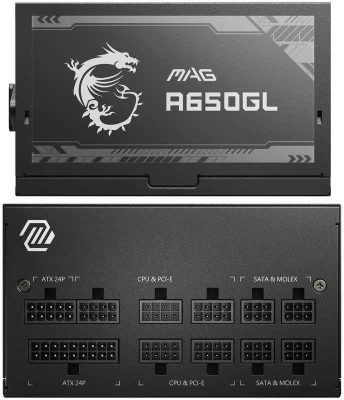 Maitinimo šaltinis MSI MAG A650GL / 80 Plus Gold / 650W