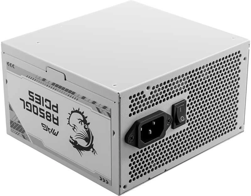 MSI Maitinimo šaltinis MAG A850GL PCIE5 WHITE / 80 PLUS Gold / 850W / Active PFC
