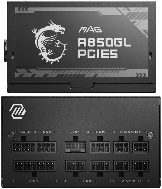 Maitinimo Blokas MSI MAG A850GL PCIE5/ATX 3.0 Compatible/PCIe 5.0 Ready/80 PLUS Gold/850W
