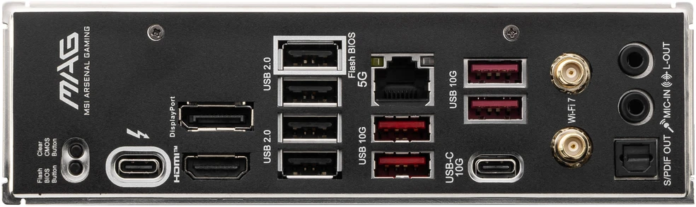 Pagrindinė plokštė MSI MAG B860 TOMAHAWK WIFI | Procesorių šeima Intel | Procesoriaus lizdas LGA1851 | DDR5 | Palaikomos standžiojo disko sąsajos SATA, M.2 | SATA jungčių skaičius 4