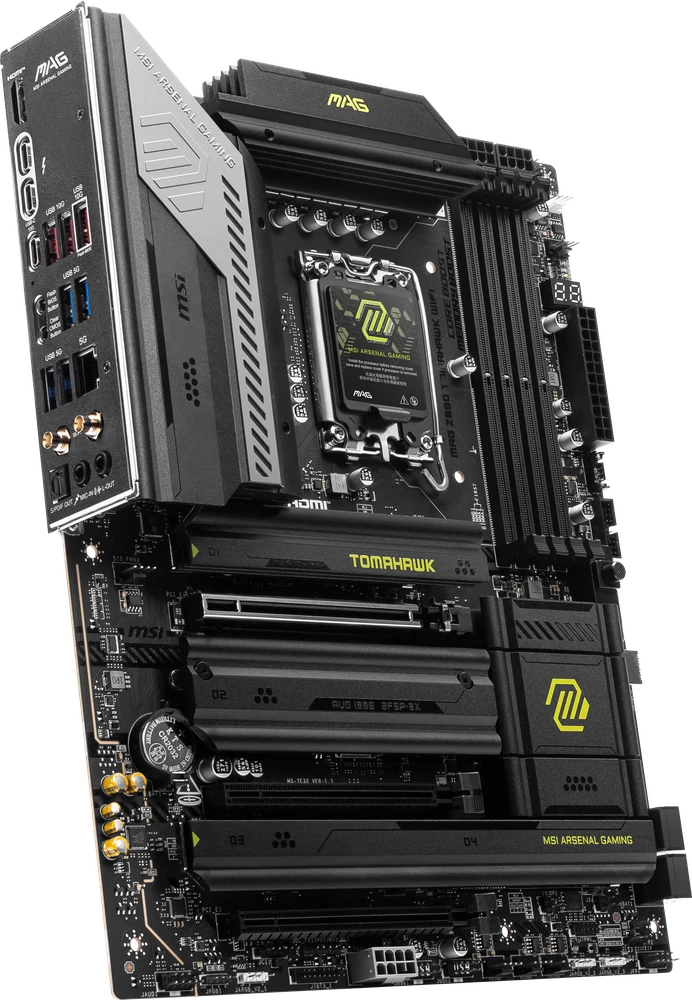 Pagrindinė plokštė MSI MAG Z890 TOMAHAWK WIFI | Procesorių šeima Intel | Procesoriaus lizdas LGA1851 | DDR5 UDIMM | Palaikomos standžiojo disko sąsajos SATA, M.2 | SATA jungčių skaičius 4
