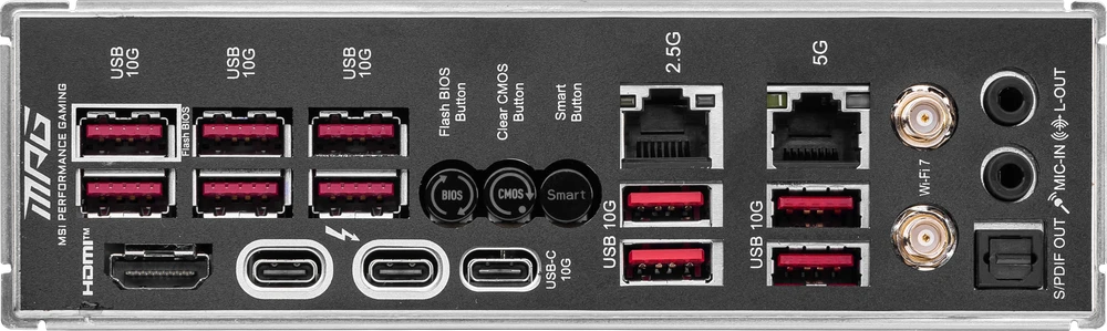 MSI MPG Z890 CARBON WIFI pagrindinė plokštė Intel Z890 LGA 1851 (Socket V1) ATX