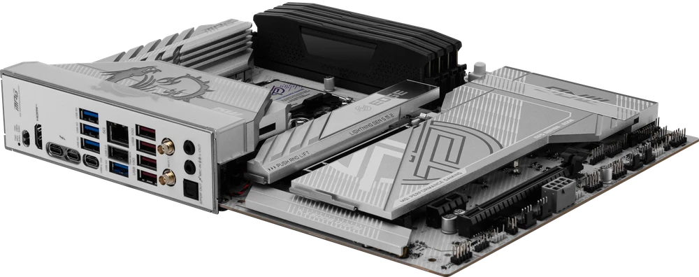 Pagrindinė plokštė MSI MPG Z890 EDGE TI WIFI | Intel Z890 | LGA1851 | ATX | Atmintis DDR5 | Atminties lizdai 4 | 1x PCI-Express 1x | 2xPCI-Express 16x | 5x M.2 | 1x HDMI | 2x Thunderbolt