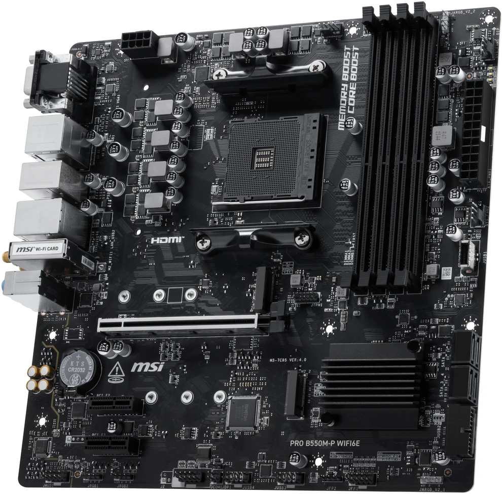 pagrindinė plokštė MSI PRO B550M-P WIFI6E