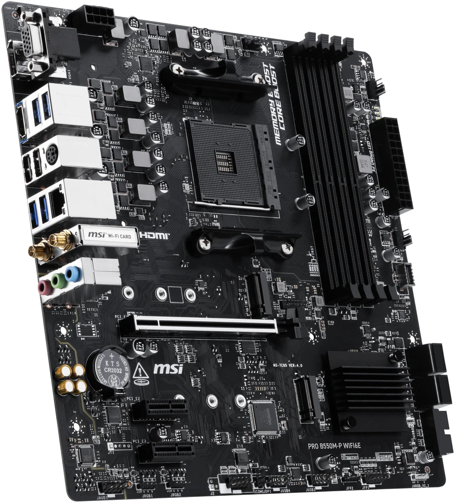 pagrindinė plokštė MSI PRO B550M-P WIFI6E