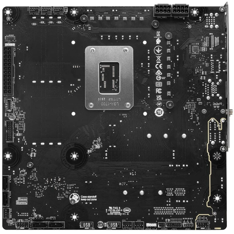 Pagrindinė plokštė MSI B760M PROJEKTAS NULIS | Procesorių šeima Intel | Procesoriaus lizdas LGA1700 | DDR5 | Palaikomos standžiojo disko sąsajos SATA, M.2 | SATA jungčių skaičius 4