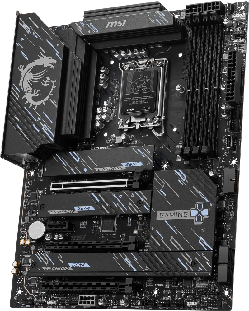 Pagrindinė plokštė MSI Z890 GAMING PLUS WIFI | Procesorių šeima Intel | Procesoriaus lizdas LGA1851 | DDR5 UDIMM | Palaikomos standžiojo disko sąsajos SATA, M.2 | SATA jungčių skaičius 4