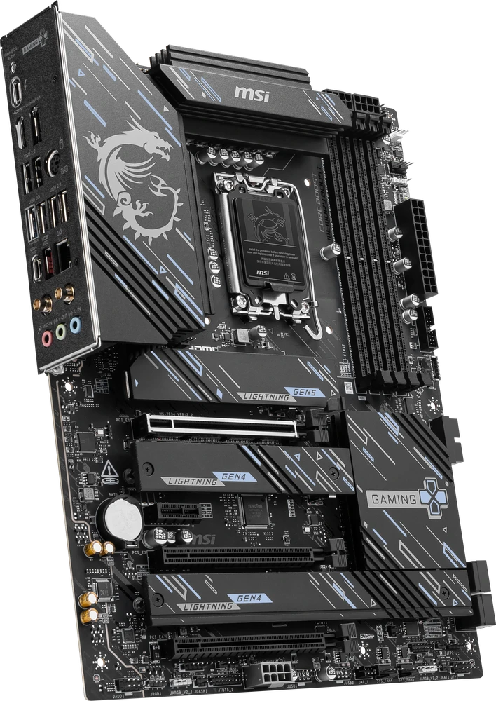 Pagrindinė plokštė MSI Z890 GAMING PLUS WIFI | Procesorių šeima Intel | Procesoriaus lizdas LGA1851 | DDR5 UDIMM | Palaikomos standžiojo disko sąsajos SATA, M.2 | SATA jungčių skaičius 4