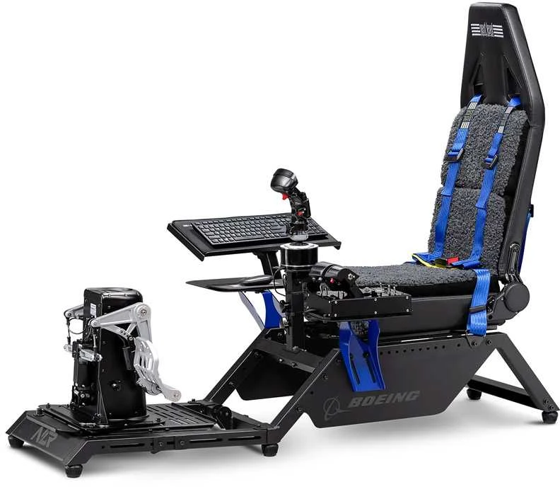 „Next Level Racing“ komercinio „Boeing“ skrydžio simuliatorius | „Mėlyna“ apžvalga