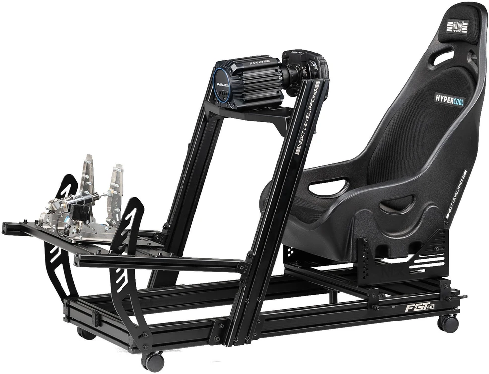 Next Level Racing ES1 Hypercool | Ventilated Sim Racing Seat | Simaero mesh fabric | Juodas