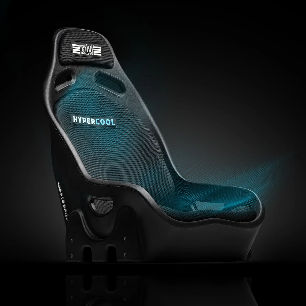 Next Level Racing ES1 Hypercool | Ventilated Sim Racing Seat | Simaero mesh fabric | Juodas