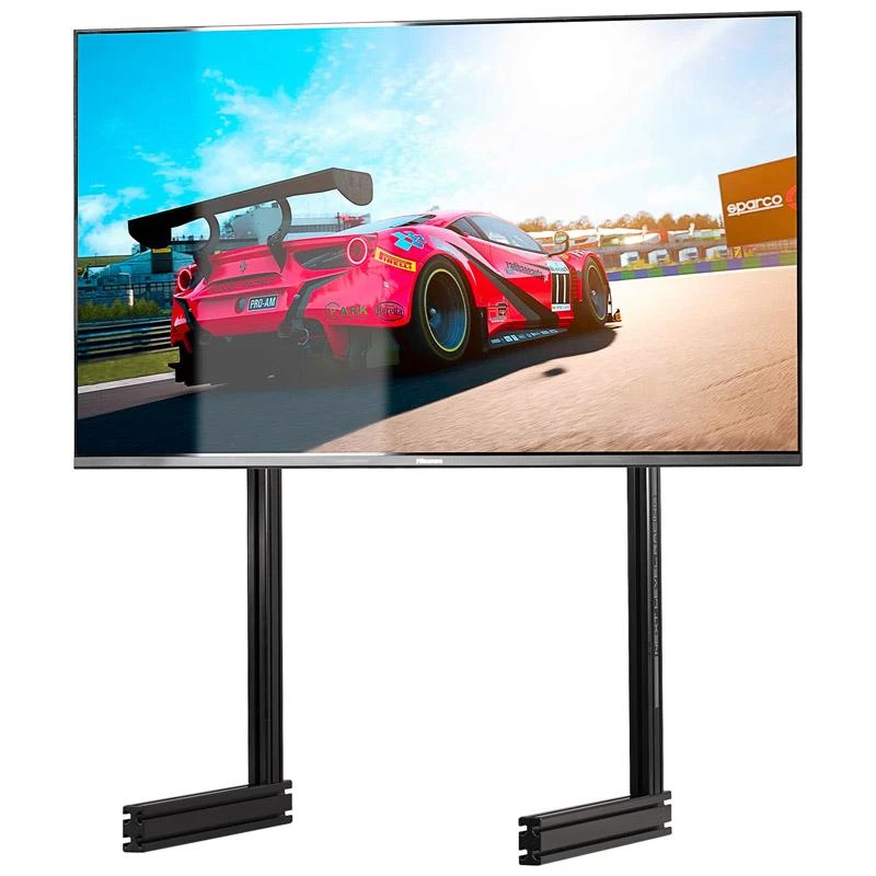 Laikiklis „Next Level Racing“ grindų stovas | ELITE laisvai stovintis vieno monitoriaus stovas | Vertikalus reguliavimas | 65 " | Juodas