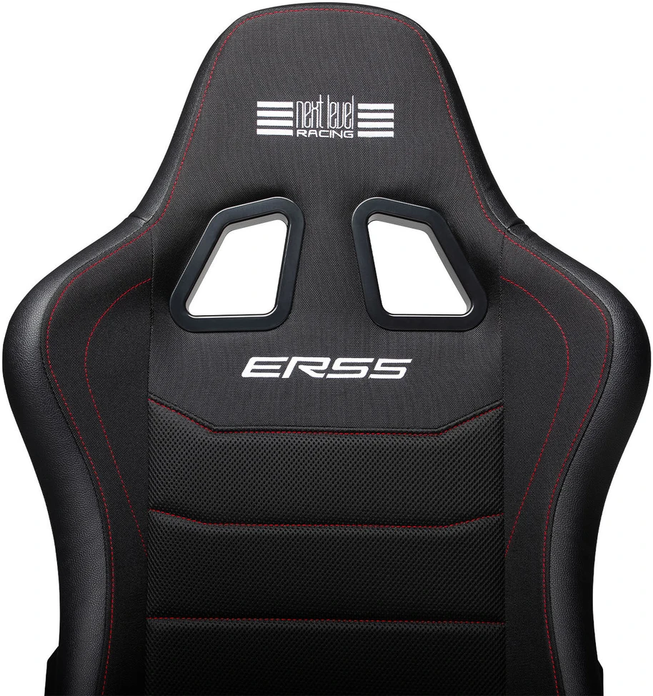 „Next Level Racing“ | ERS5 „Elite Fabric“ ir „SimAero Mesh Edition“ | Atlošiama sėdynė | SIMAERO tinklelio audinys | Juodas