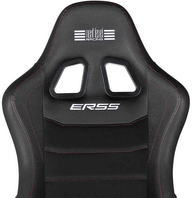 „Next Level Racing“ | ERS5 Elite PU odos ir zomšos leidimas | Atlošiama sėdynė | PU oda ir zomša | Juodas