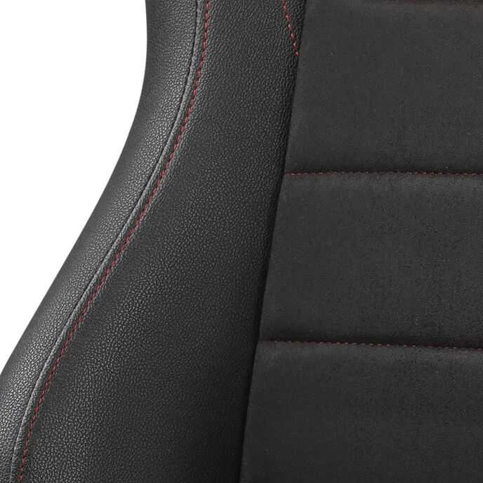 „Next Level Racing“ | ERS5 Elite PU odos ir zomšos leidimas | Atlošiama sėdynė | PU oda ir zomša | Juodas