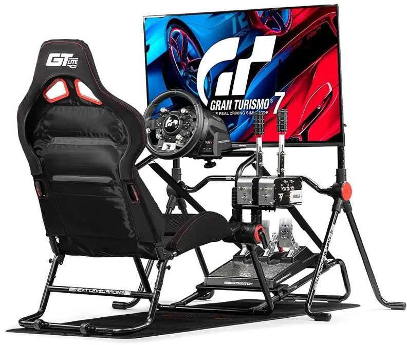 Next Level Racing GT LITE PRO sulankstoma lenktynių vairuotojo kabina