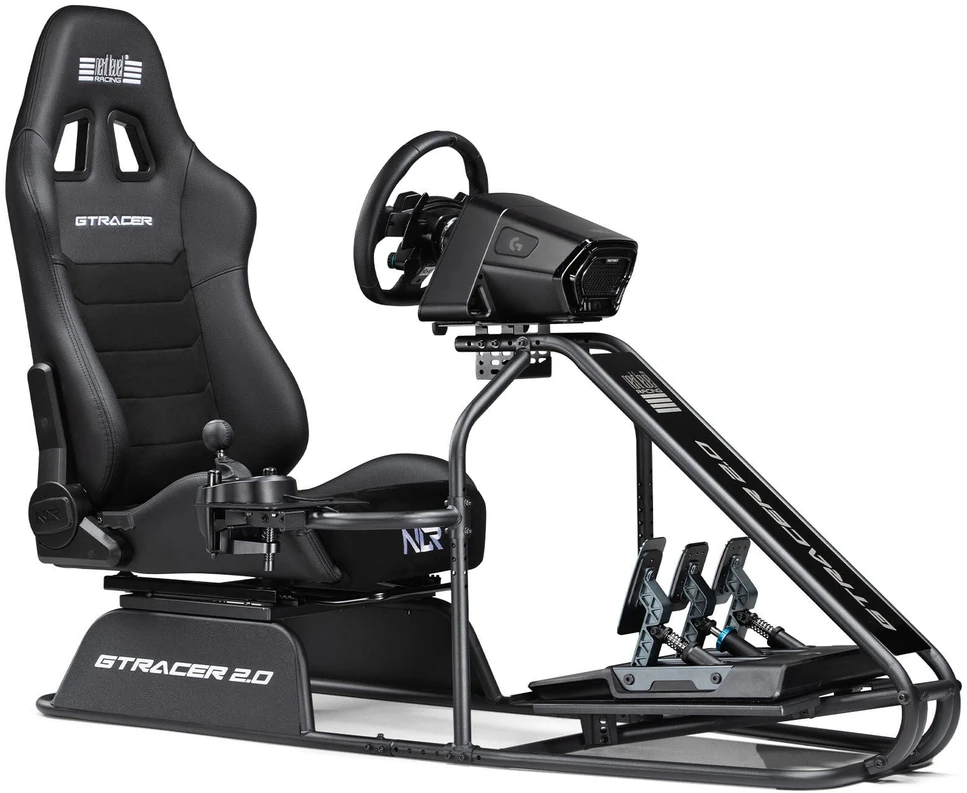 „Next Level Racing GTRacer 2.0“, lenktynių kabina – juodas