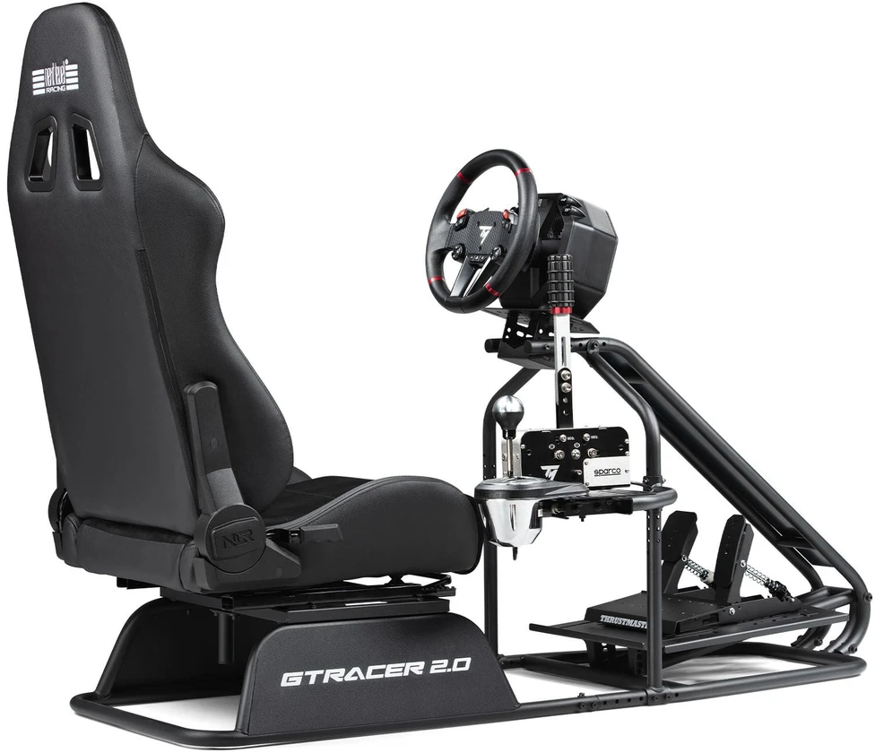 „Next Level Racing GTRacer 2.0“, lenktynių kabina – juodas