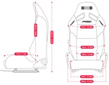 „Next Level Racing PRS1“ naši atlošiama simuliatorinė lenktynių sėdynė