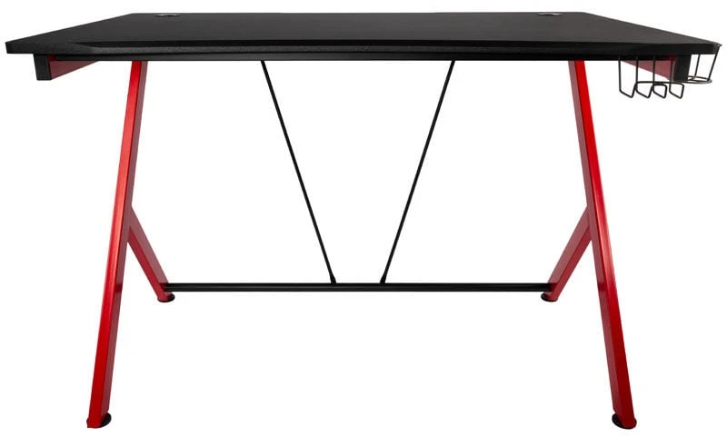 Žaidimų stalas Nitro Concepts D12 Gaming Desk, Juoda-raudona