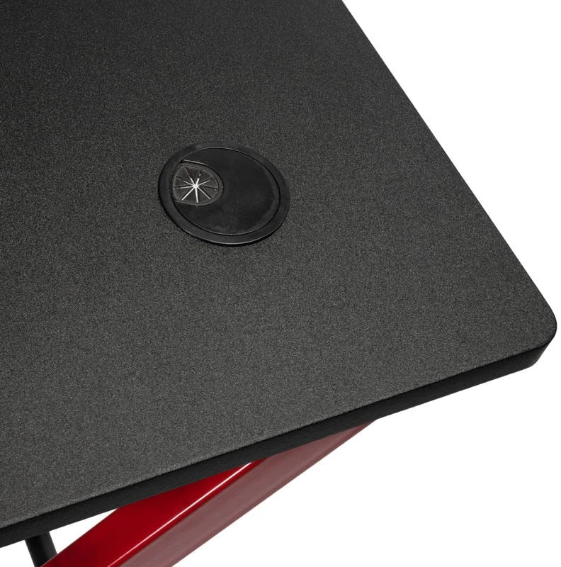 Žaidimų stalas Nitro Concepts D12 Gaming Desk, Juoda-raudona