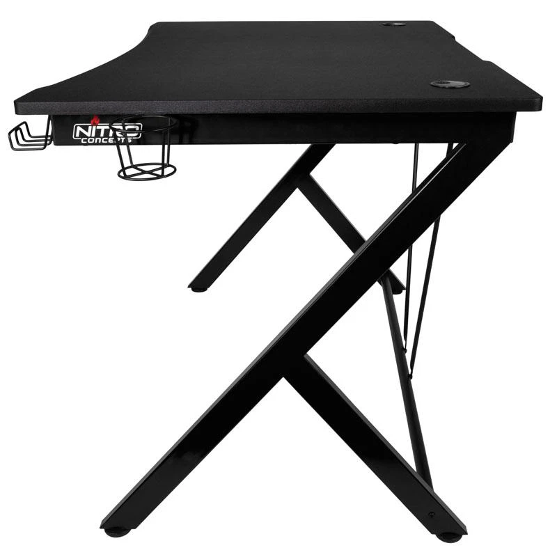 Žaidimų stalas Nitro Concepts D12 Gaming Desk, Juodas