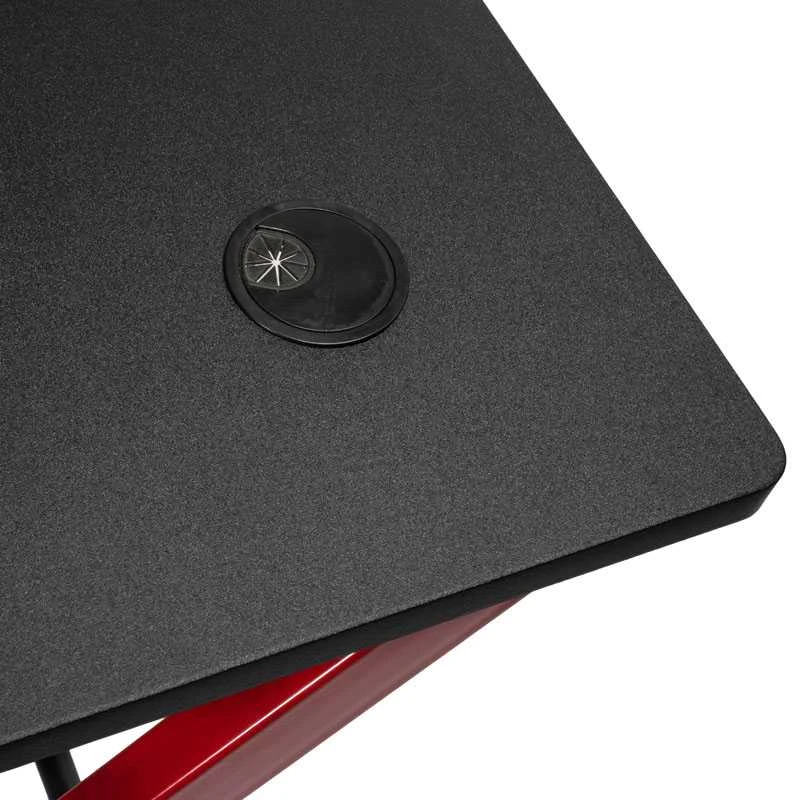 Žaidimų stalas Nitro Concepts D12 Gaming Desk, Juoda-raudona