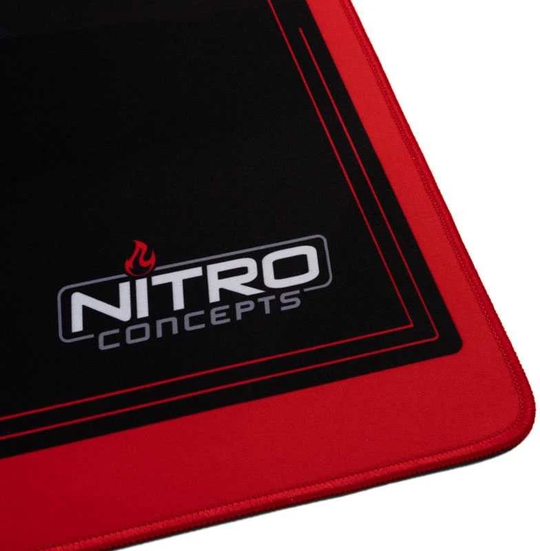 Nitro Concepts DM12 pelės kilimėlis (juoda/raudona) | 1200x600x3mm
