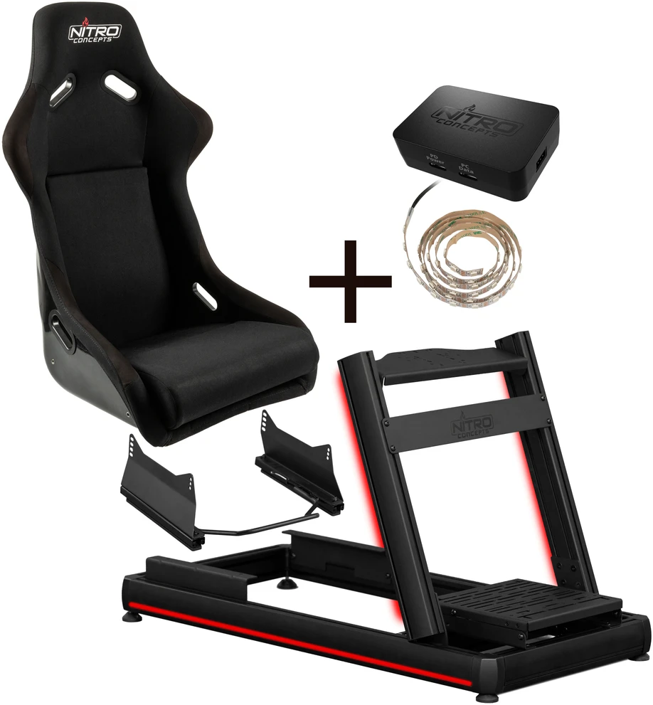 „Nitro Concepts E-Racer“ – LED Evo paketas
