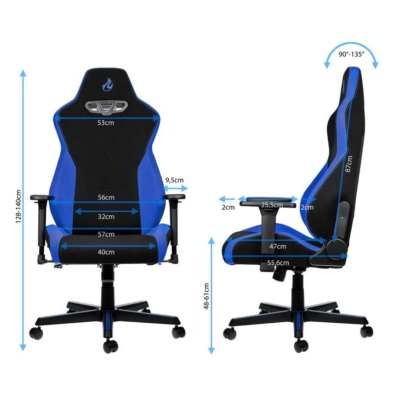 Žaidimų kėdė Nitro Concepts S300 Gaming Chair, Galactic mėlyna