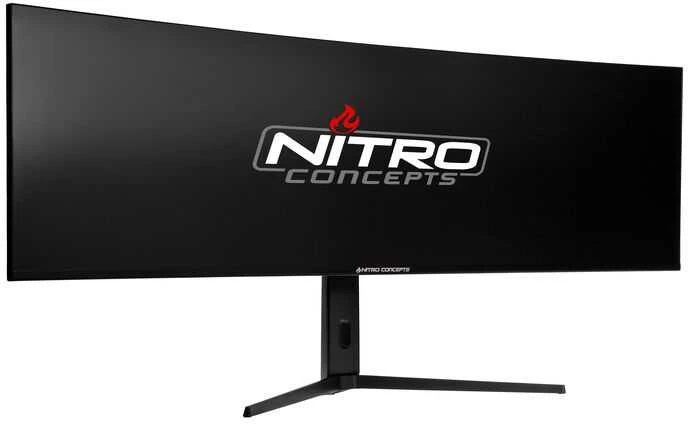 „Nitro Concepts SM1 Simracing“ monitorius, 124,5 cm (49 spalvų), lenktas, 144 Hz, „FreeSync“, „G-Sync“, HDMI, DP, USB