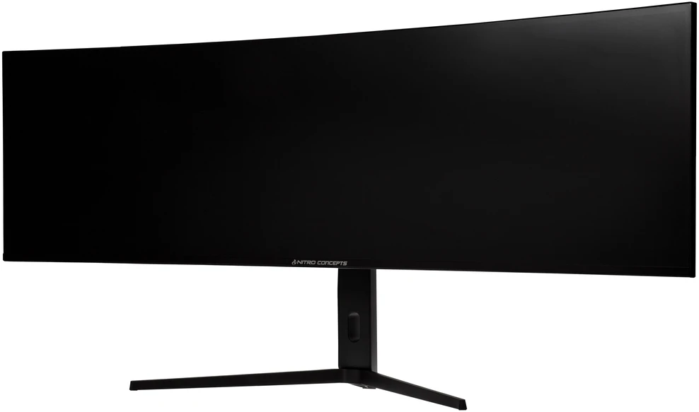 „Nitro Concepts SM1 Simracing“ monitorius, 124,5 cm (49 spalvų), lenktas, 144 Hz, „FreeSync“, „G-Sync“, HDMI, DP, USB