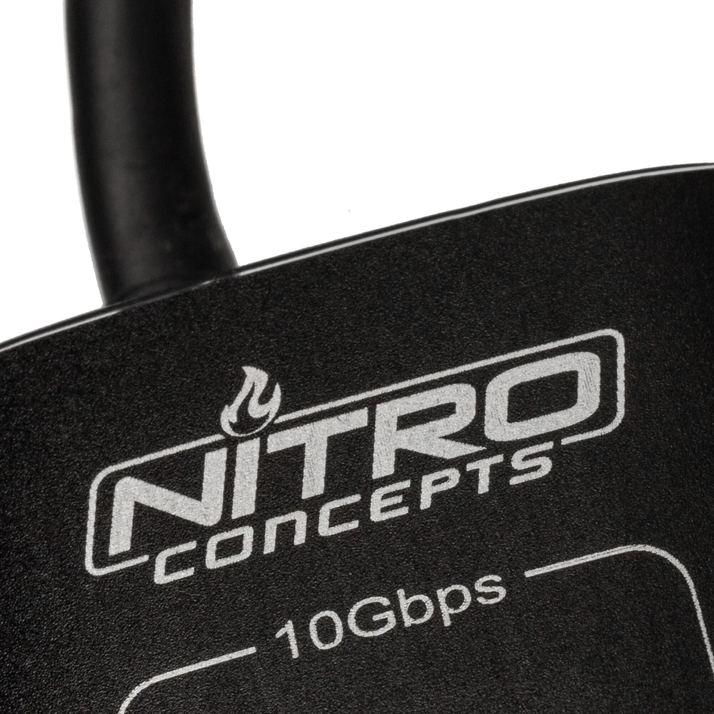 „Nitro Concepts UH1“ 10 prievadų hibridinis USB šakotuvas