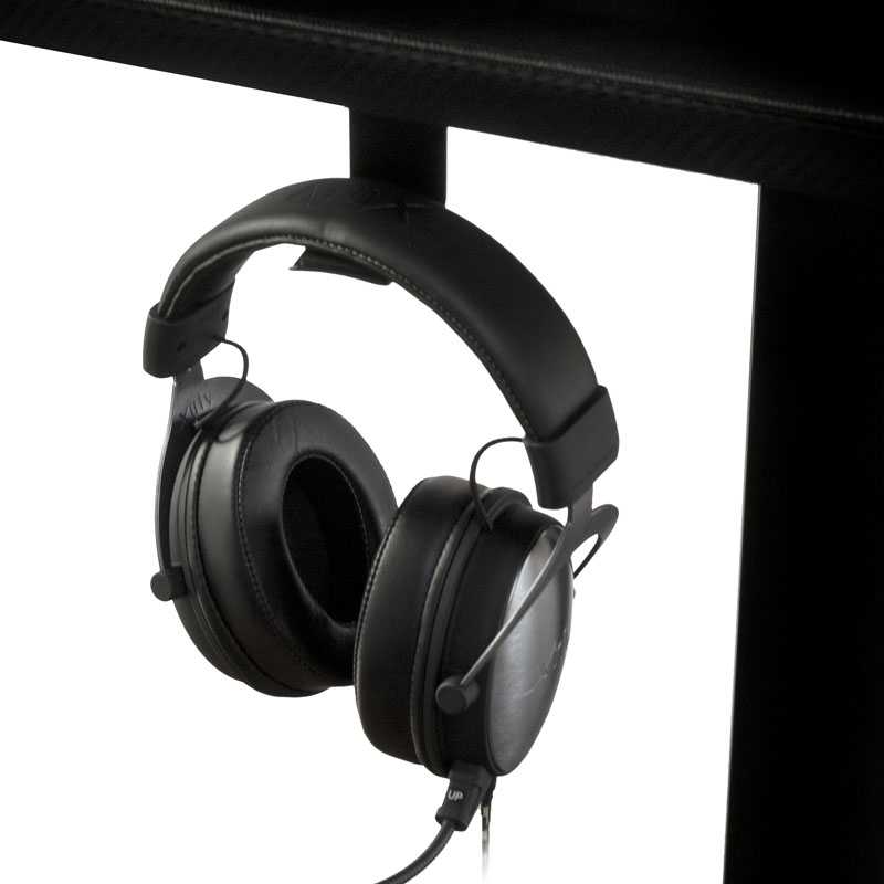 Nitro Concepts žaidimų stalas D16E Carbon Juodas 1600x800 - elektra reguliuojamas aukštis