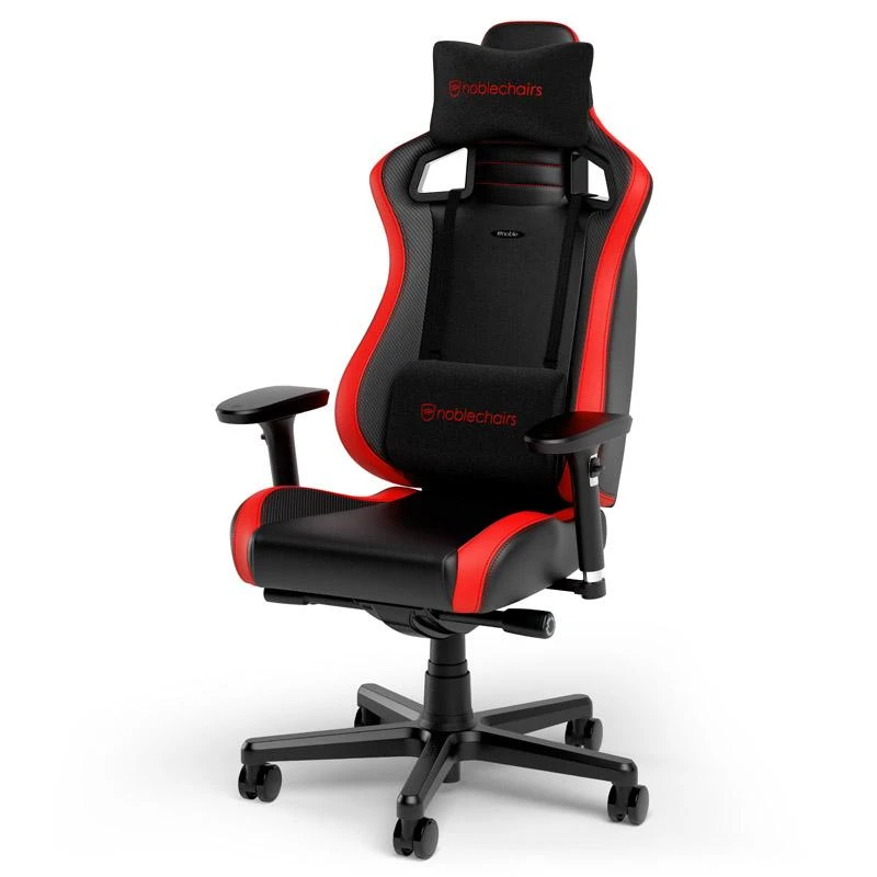 Žaidimų kėdė Noblechairs EPIC Comapct Gaming Chair, Juoda/Carbon/Raudona