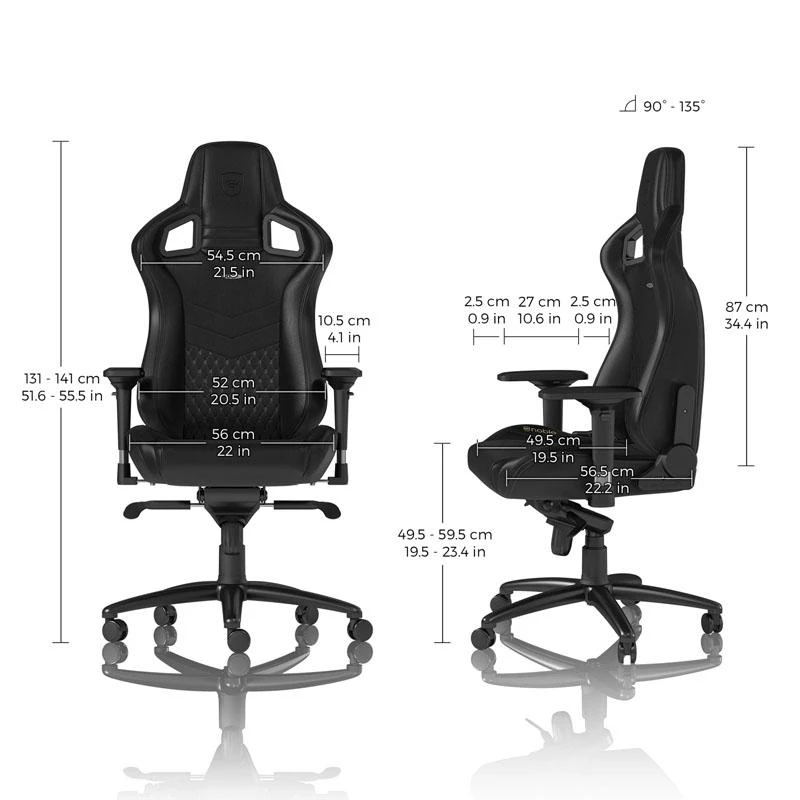„noblechairs EPIC“ tikros odos žaidimų kėdė – juodas