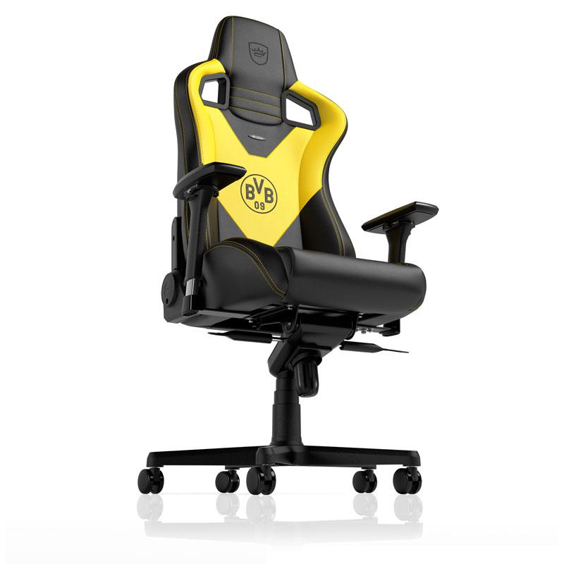 Žaidimų kėdė Noblechairs EPIC Borussia Dortmund Edition PU-Leather Gaming Chair