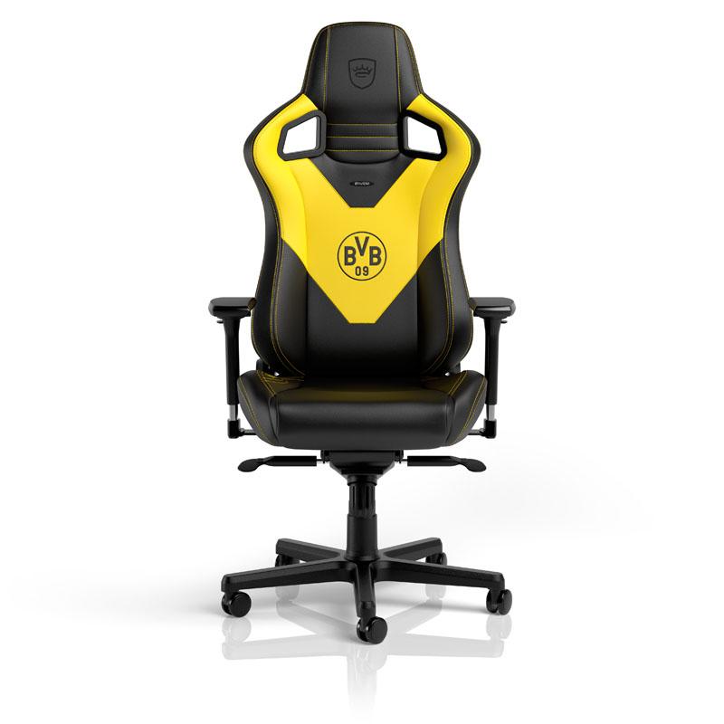 Žaidimų kėdė Noblechairs EPIC Borussia Dortmund Edition PU-Leather Gaming Chair