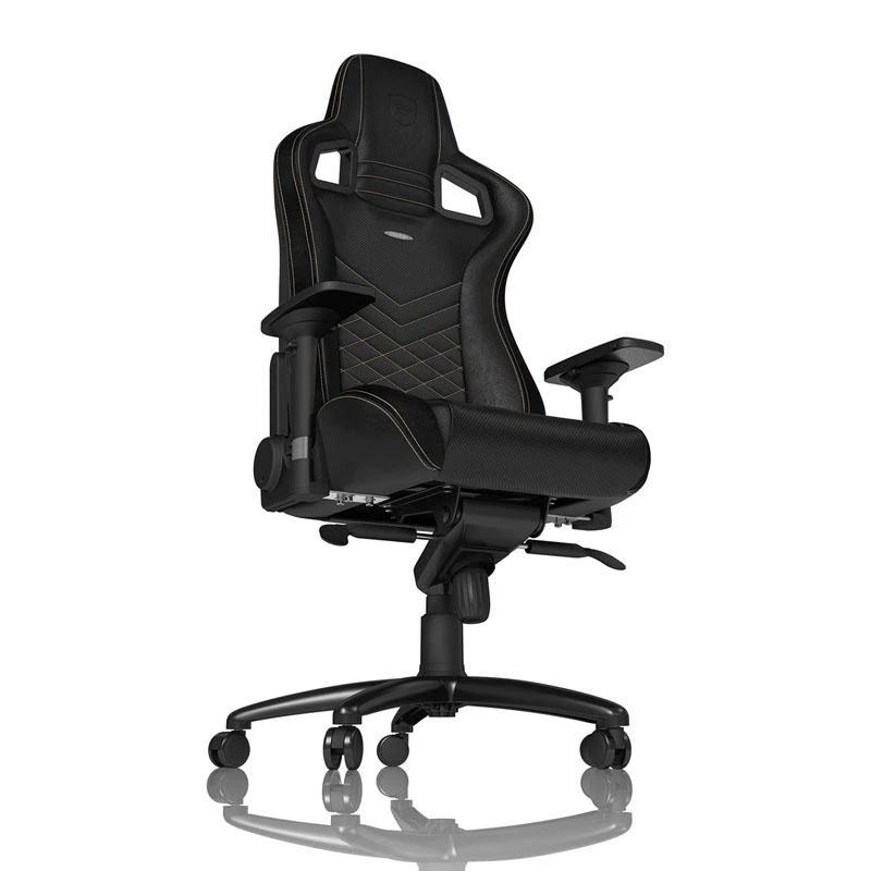 Žaidimų kėdė Noblechairs EPIC PU-Leather Gaming Chair, Juoda-auksinė