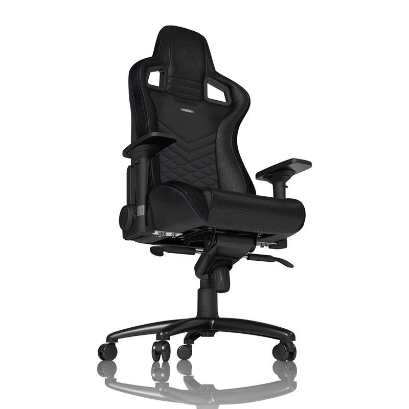Žaidimų kėdė Noblechairs EPIC PU-Leather Gaming Chair, Juoda-mėlyna