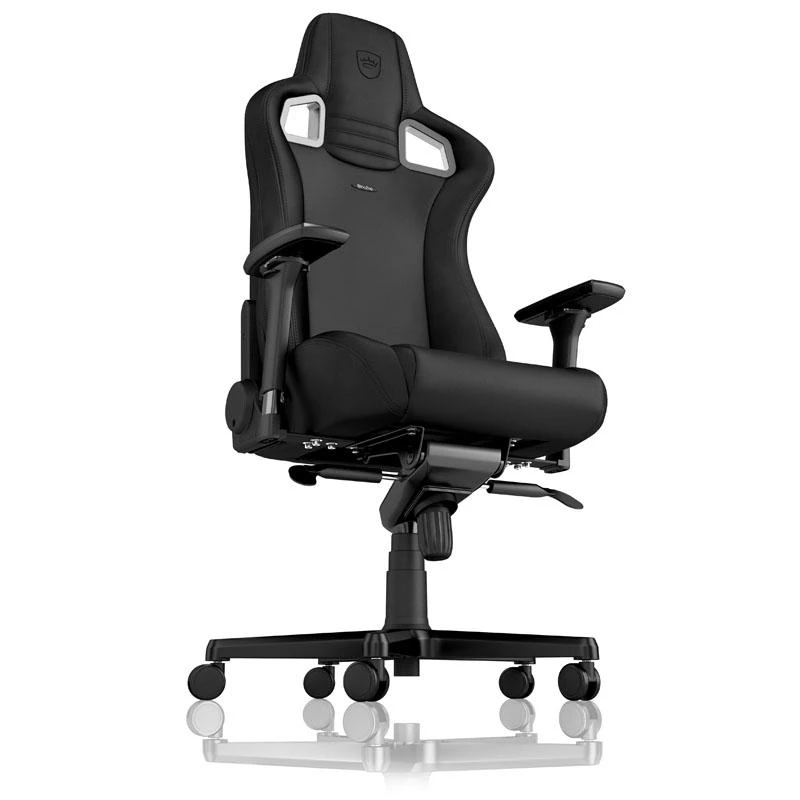 Žaidimų kėdė Noblechairs EPIC Juodas Edition Vinyl/PU hybrid leather Gaming Chair, Juoda