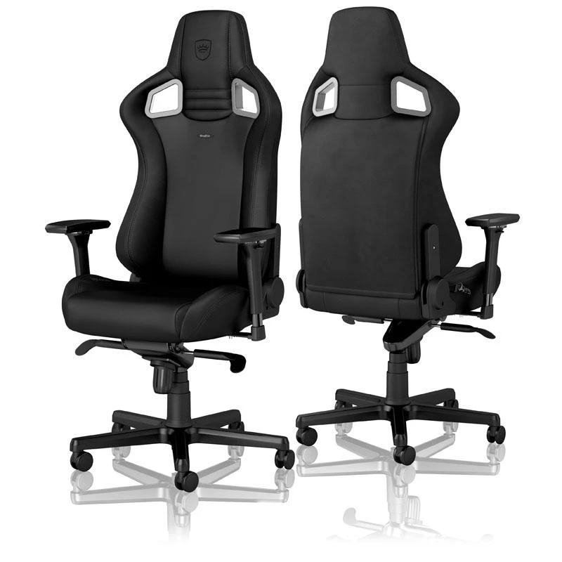 Žaidimų kėdė Noblechairs EPIC Juodas Edition Vinyl/PU hybrid leather Gaming Chair, Juoda
