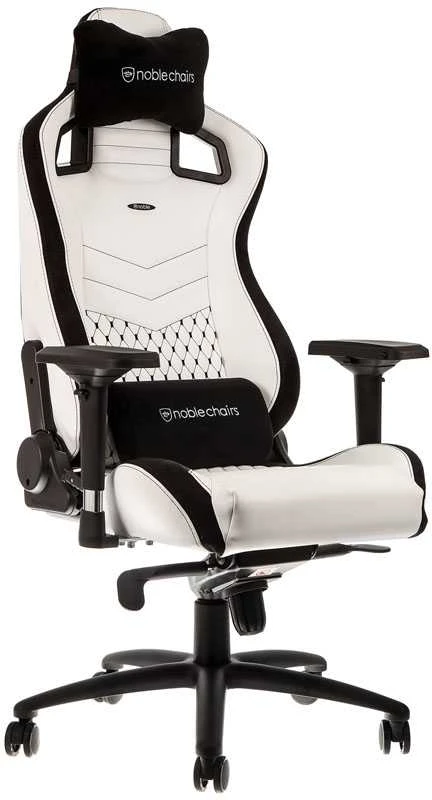 Žaidimų Kėdė noblechairs EPIC Baltas/Juodas PU Leather (Baltai Juoda PU Oda)